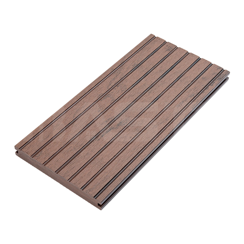 Spånbestandigt og vedligeholdelsesfrit klassisk massivt komposit-terrassebræt 140 mm x 20 mm